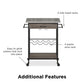 Nora Multifunctional Kitchen Cart - Brown