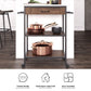 Kane Kitchen Cart with 1 Drawer, 2 Shelves, 2 Towel Bars - Brown