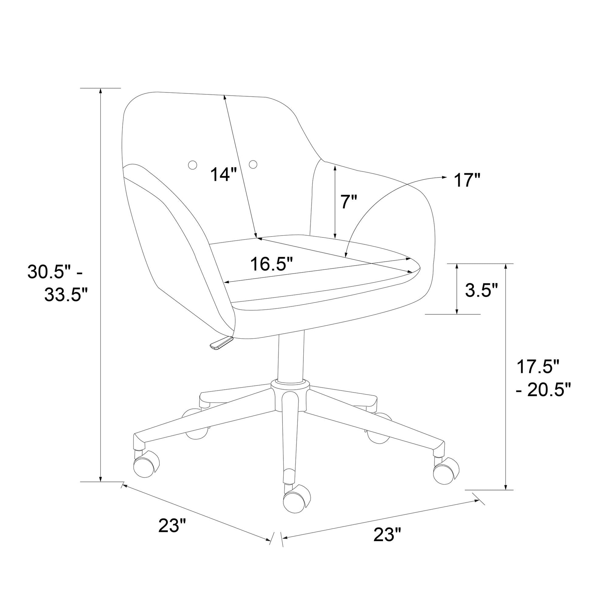 Westerleigh Office Task Chair - Light Gray