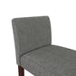 Parsons Linen Upholstered Counter Stools, Set of 2 - Gray - Set of 2