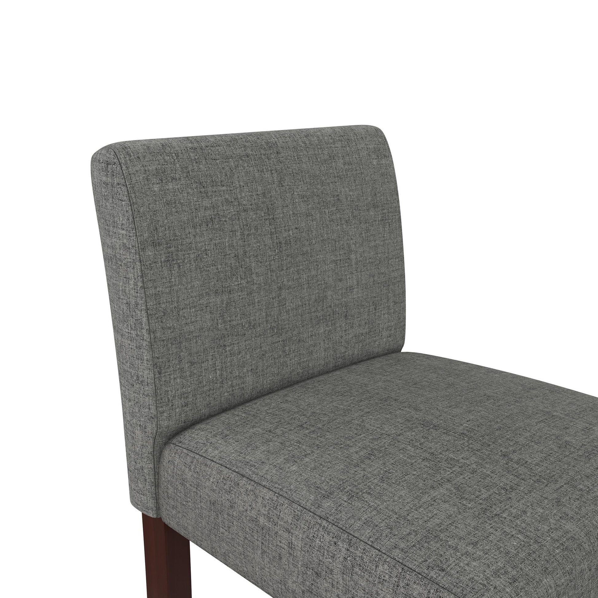 Parsons Linen Upholstered Counter Stools, Set of 2 - Gray - Set of 2