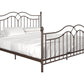 Tokyo Metal Bed with Headboard, Footboard and Metal Slats - Bronze - King