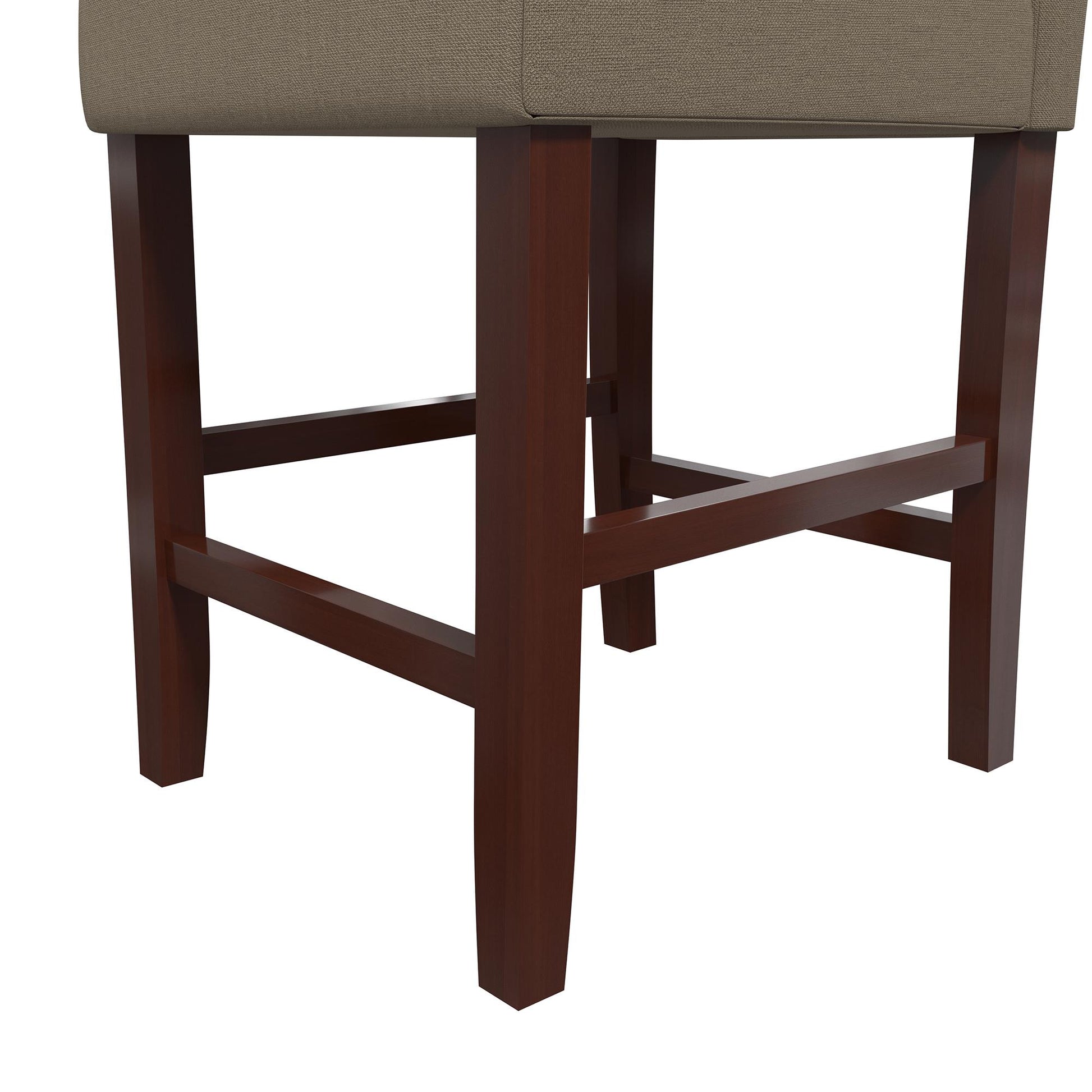 Parsons Linen Upholstered Counter Stools, Set of 2 - Taupe - Set of 2