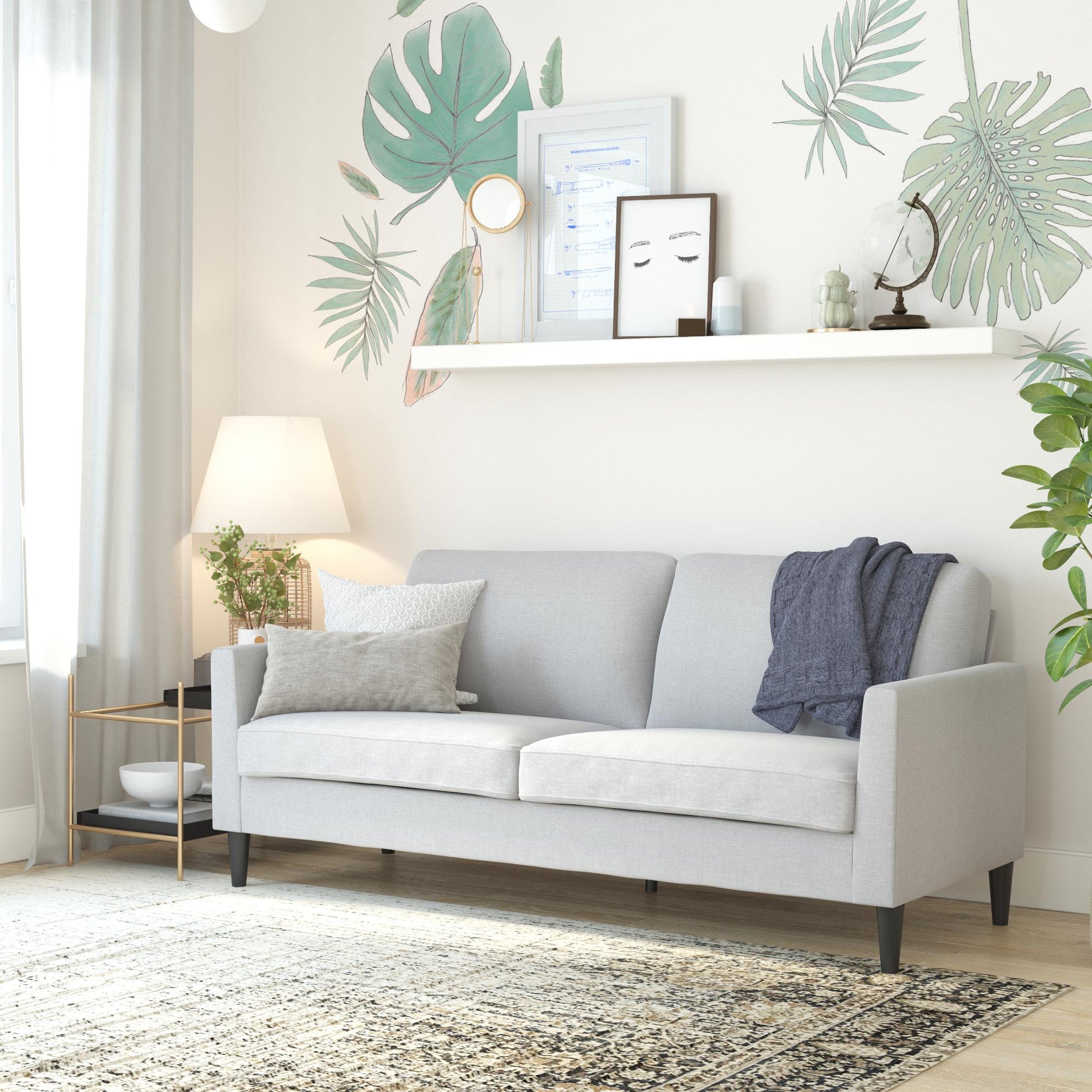 Winston Sofa with Pocket Coils - Dark Gray