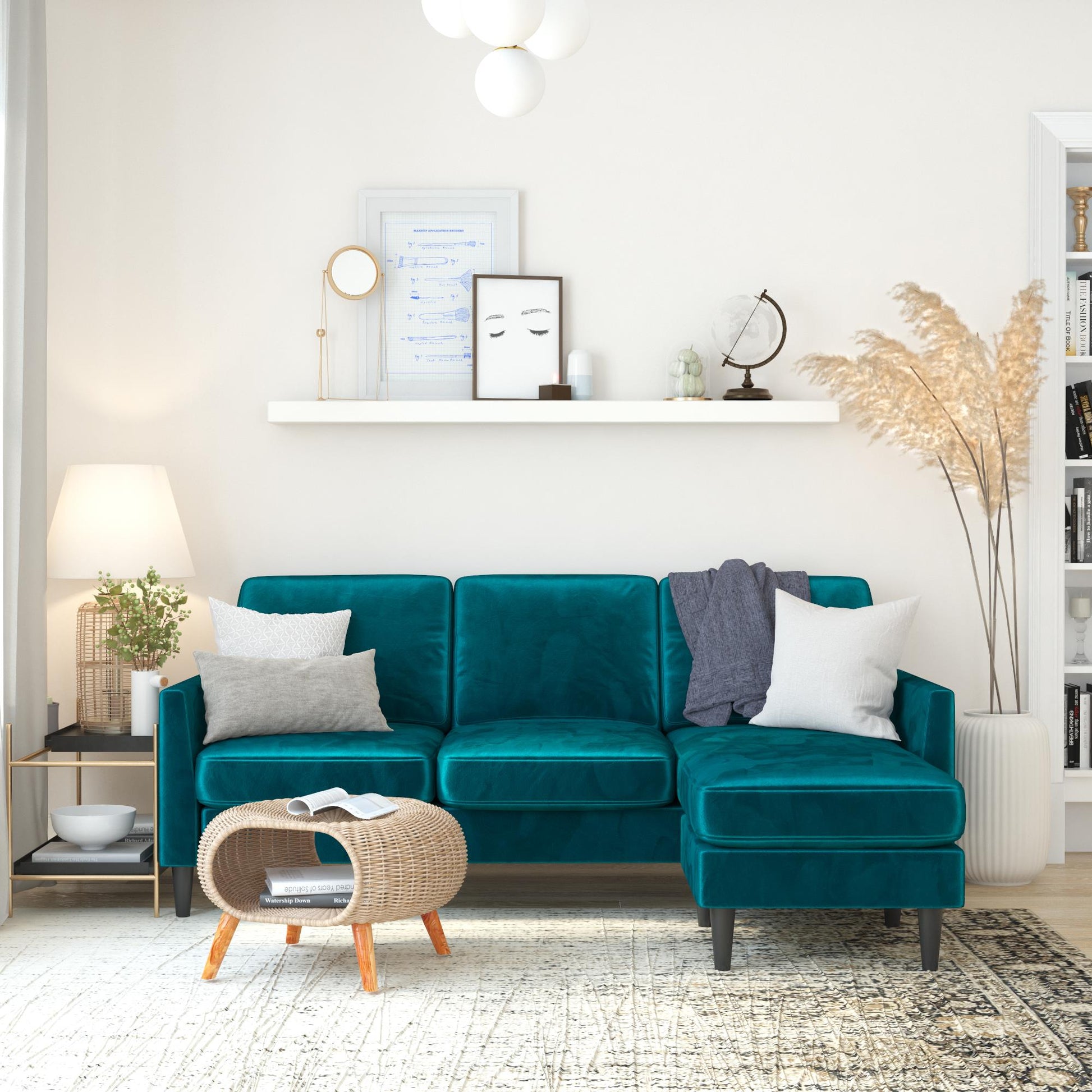 Winston Reversible Sofa Sectional - Light Gray