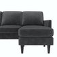 Winston Reversible Sofa Sectional - Dark Gray