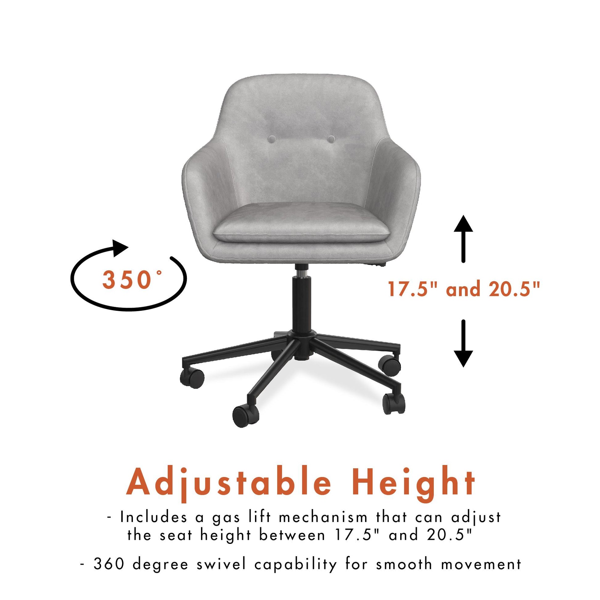 Westerleigh Office Task Chair - Light Gray