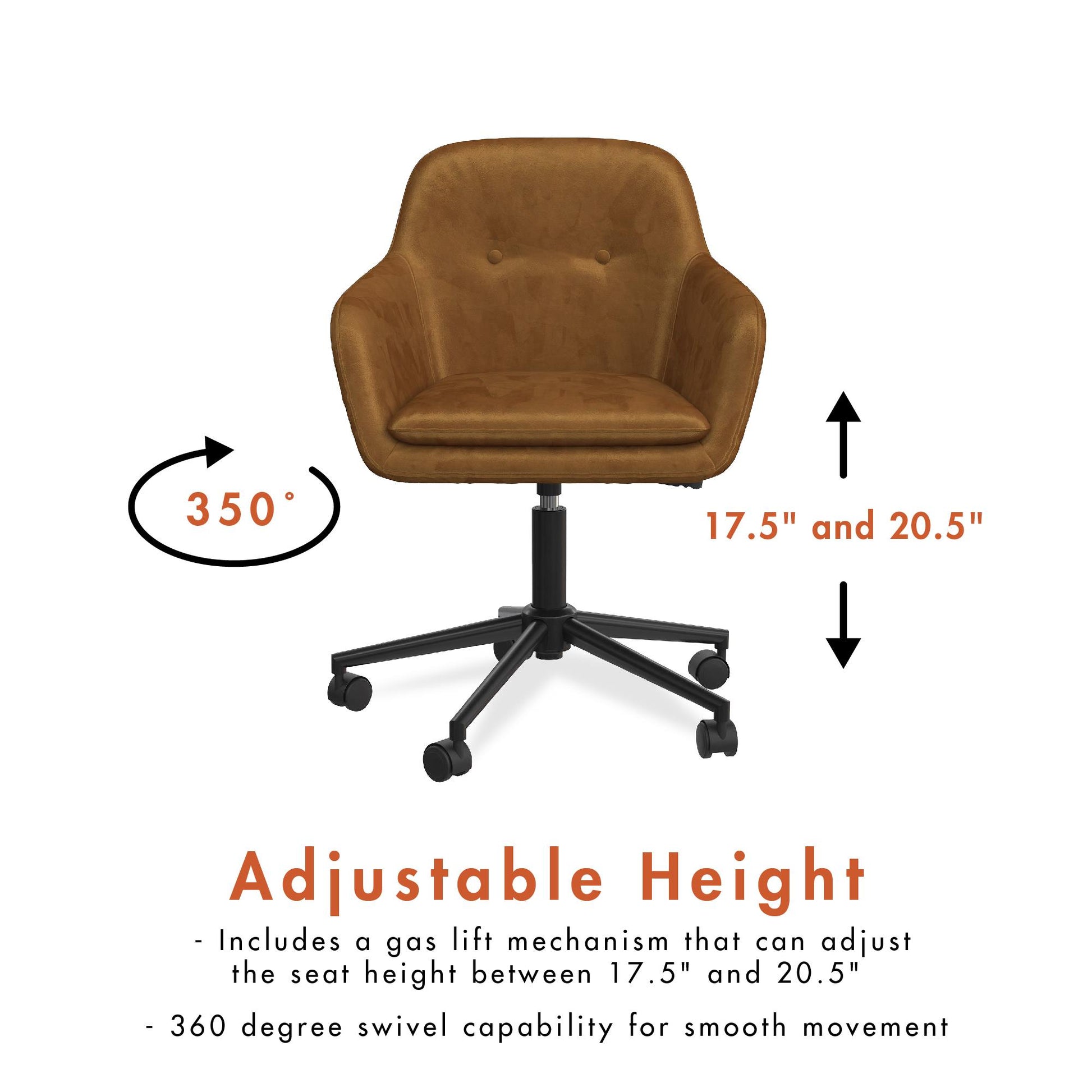 Westerleigh Office Task Chair - Rust