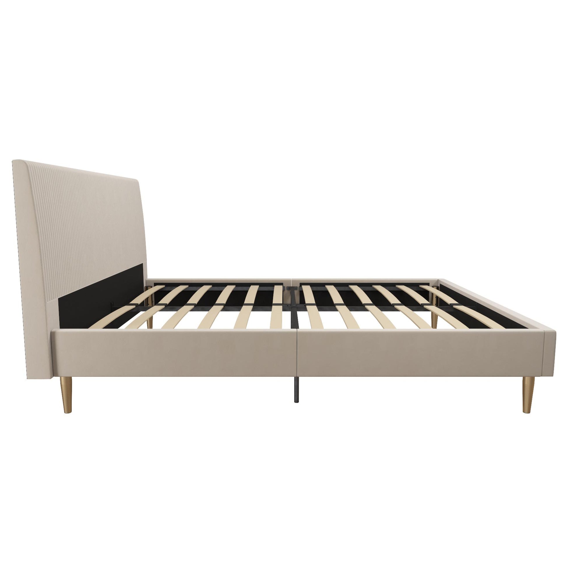 Daphne Upholstered Bed - Ivory - Queen