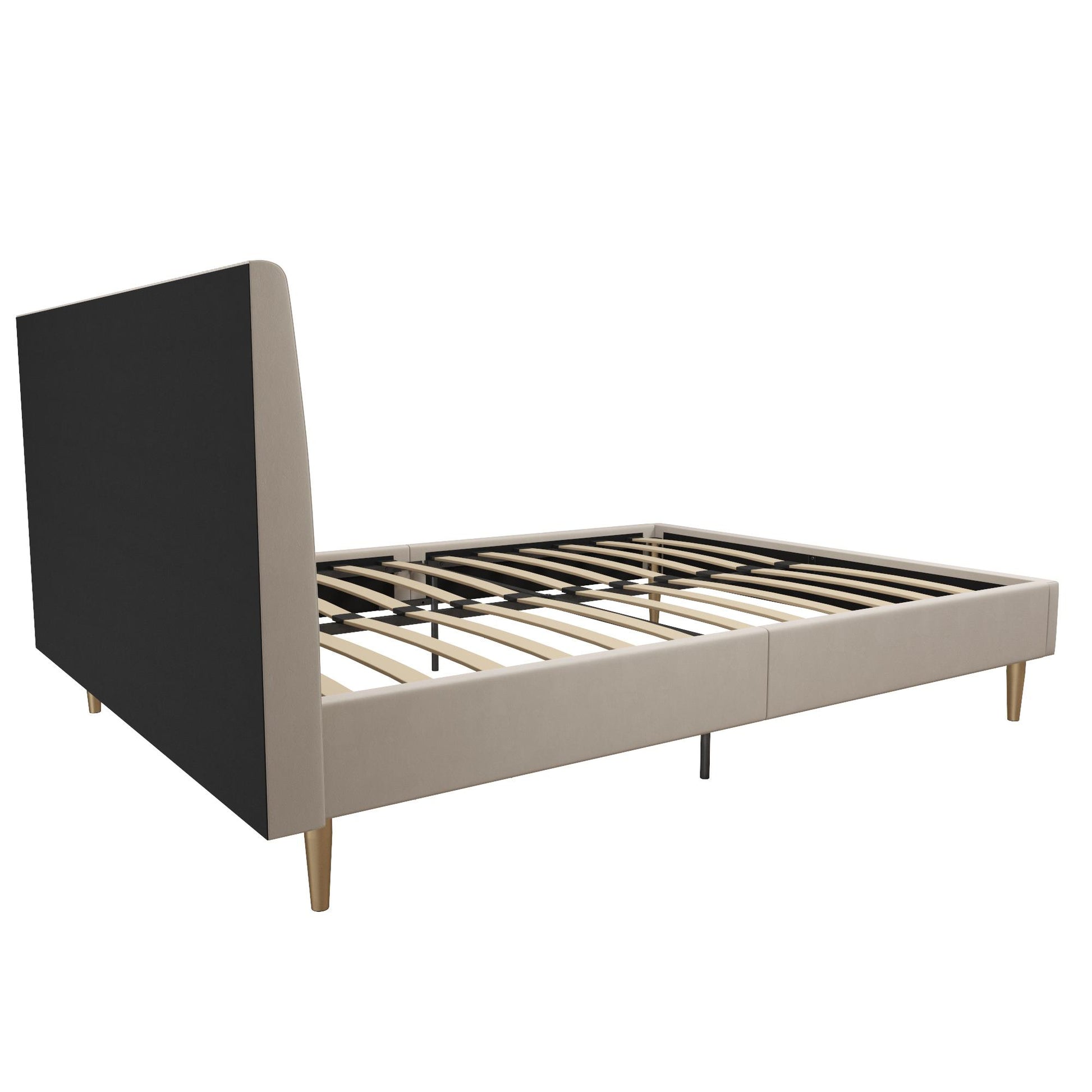 Daphne Upholstered Bed - Ivory - Queen