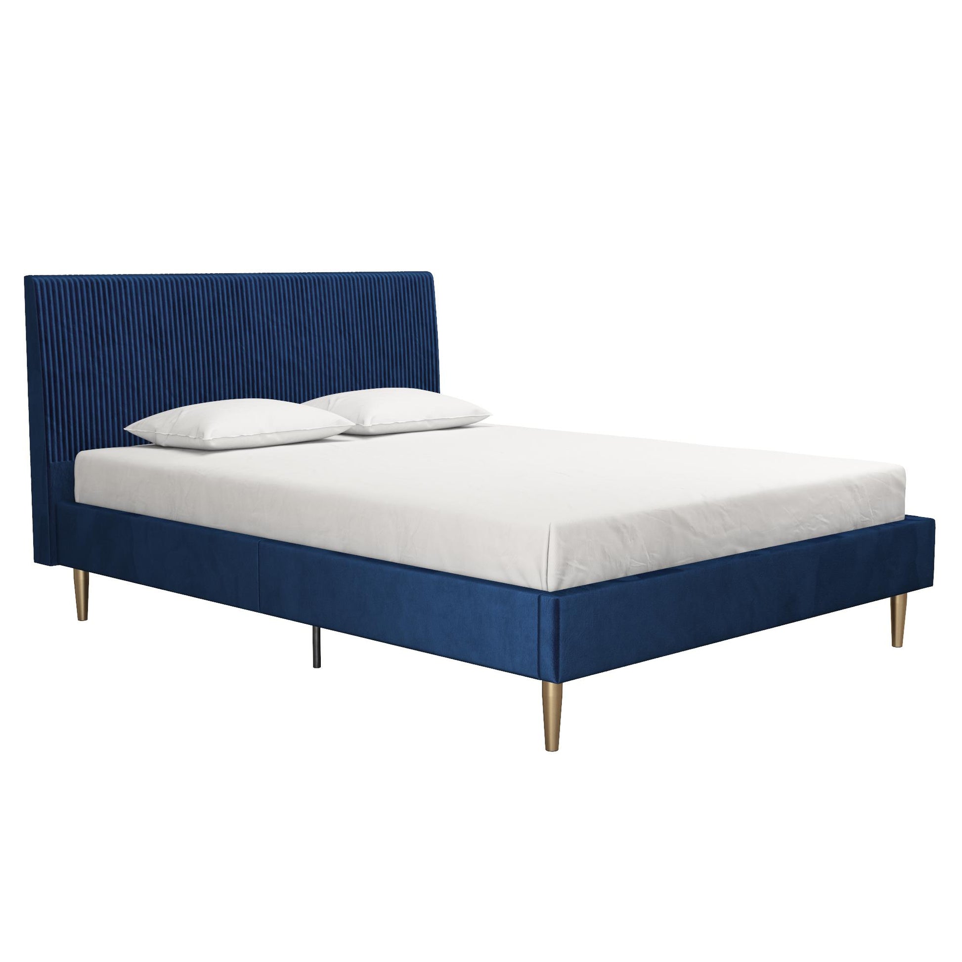 Daphne Upholstered Bed - Blue - Queen