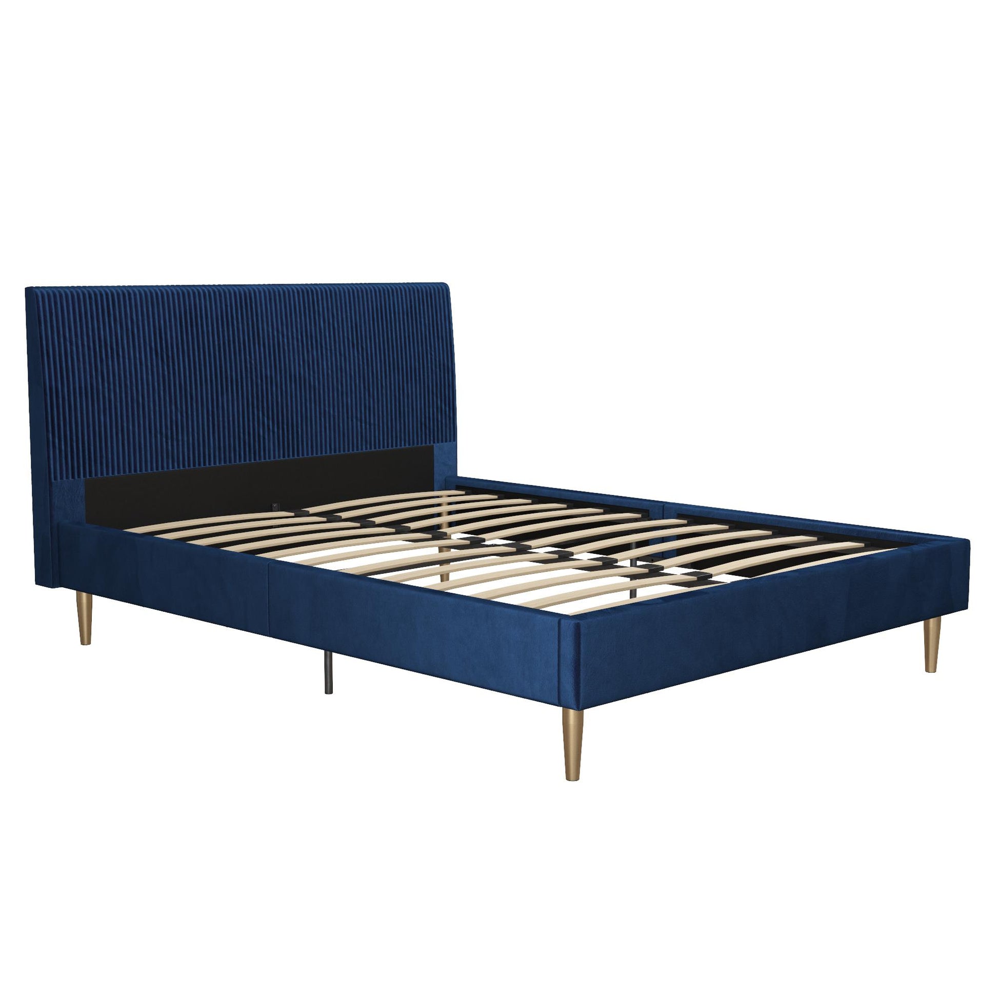 Daphne Upholstered Bed - Blue - Queen