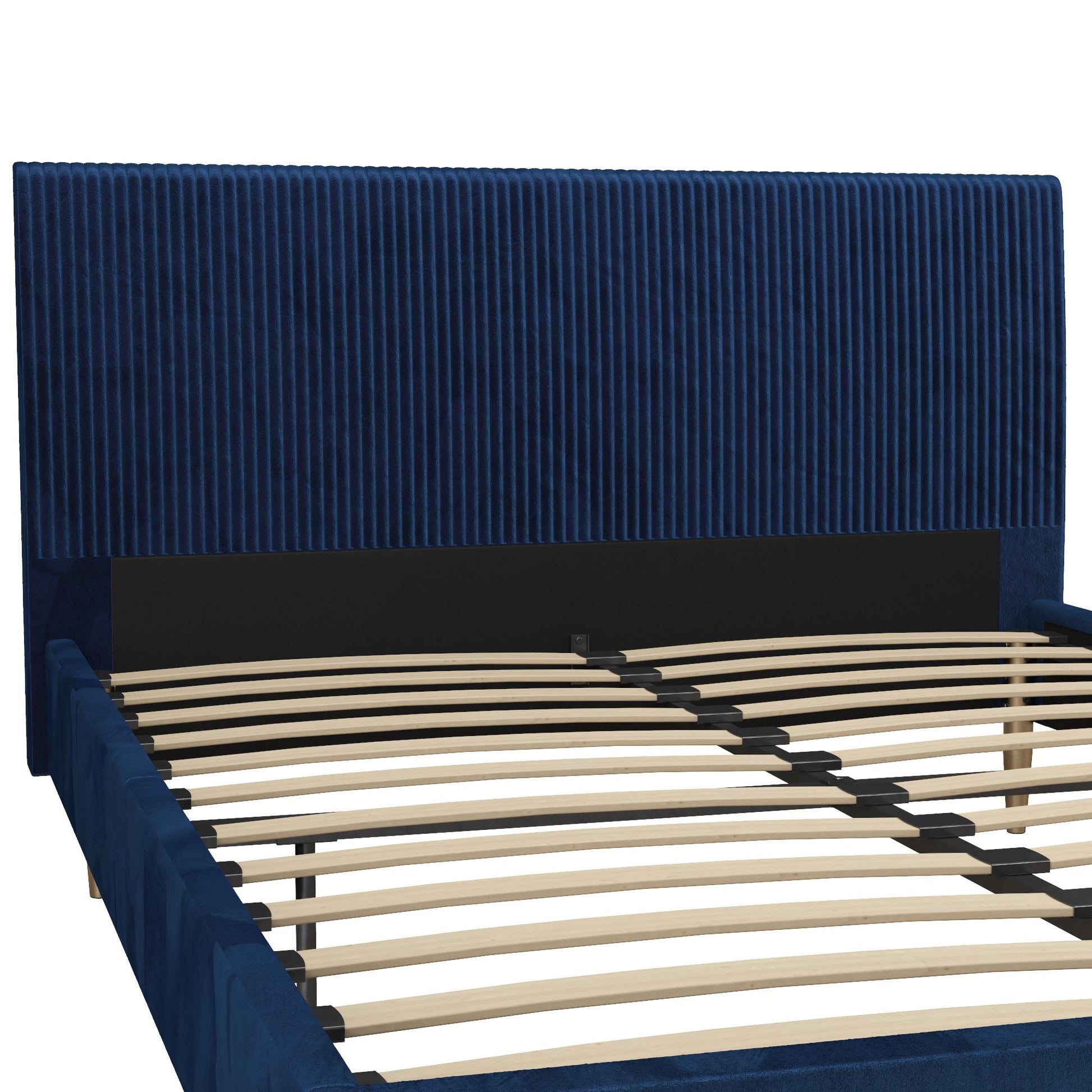 Daphne Upholstered Bed - Blue - Queen