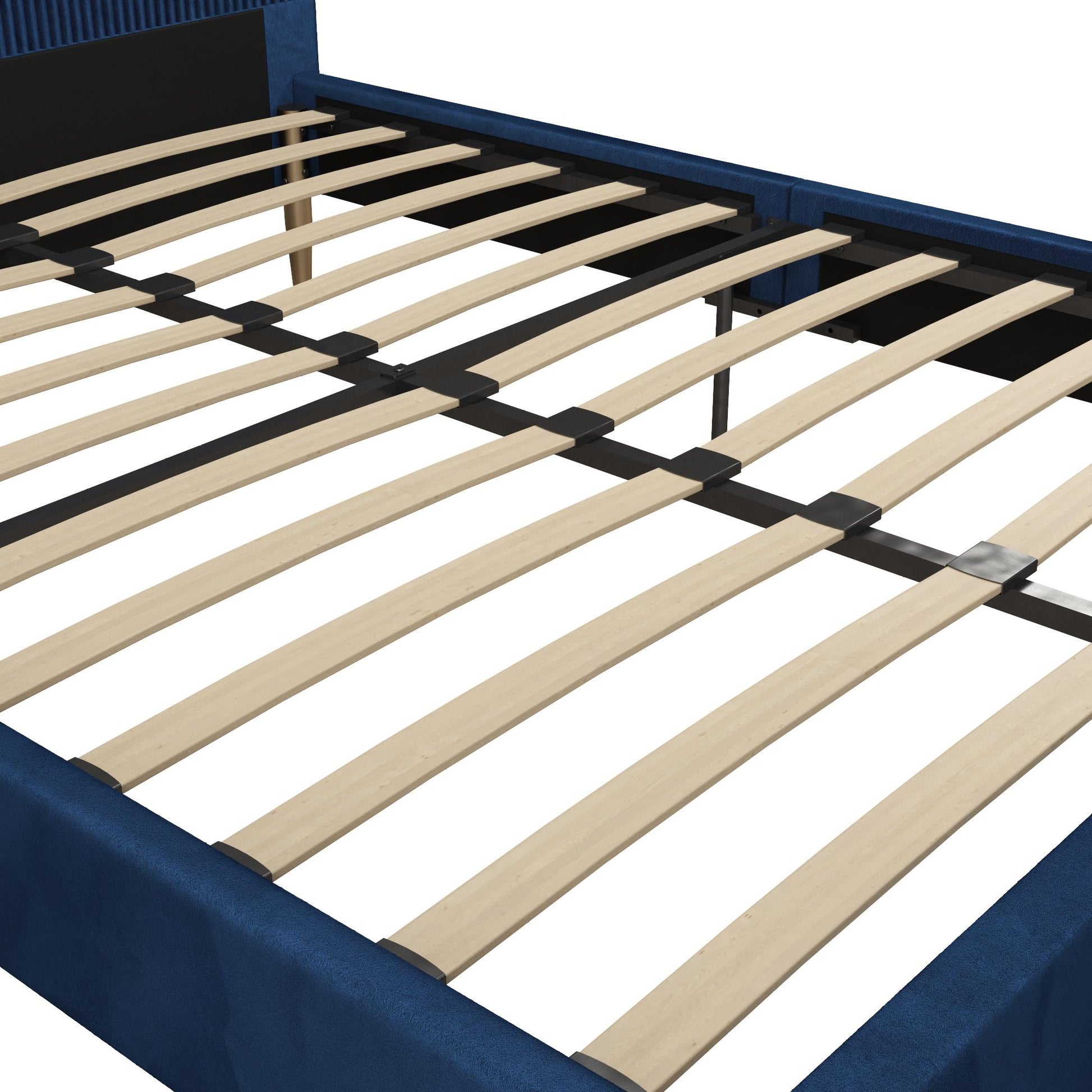 Daphne Upholstered Bed - Blue - Queen