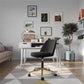 Ivy Pillowtop Office Task Chair with Adjustable Seat Height - Black