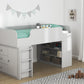 Elements Loft Bed Platform with Ladder, Dove Gray - Dove Gray