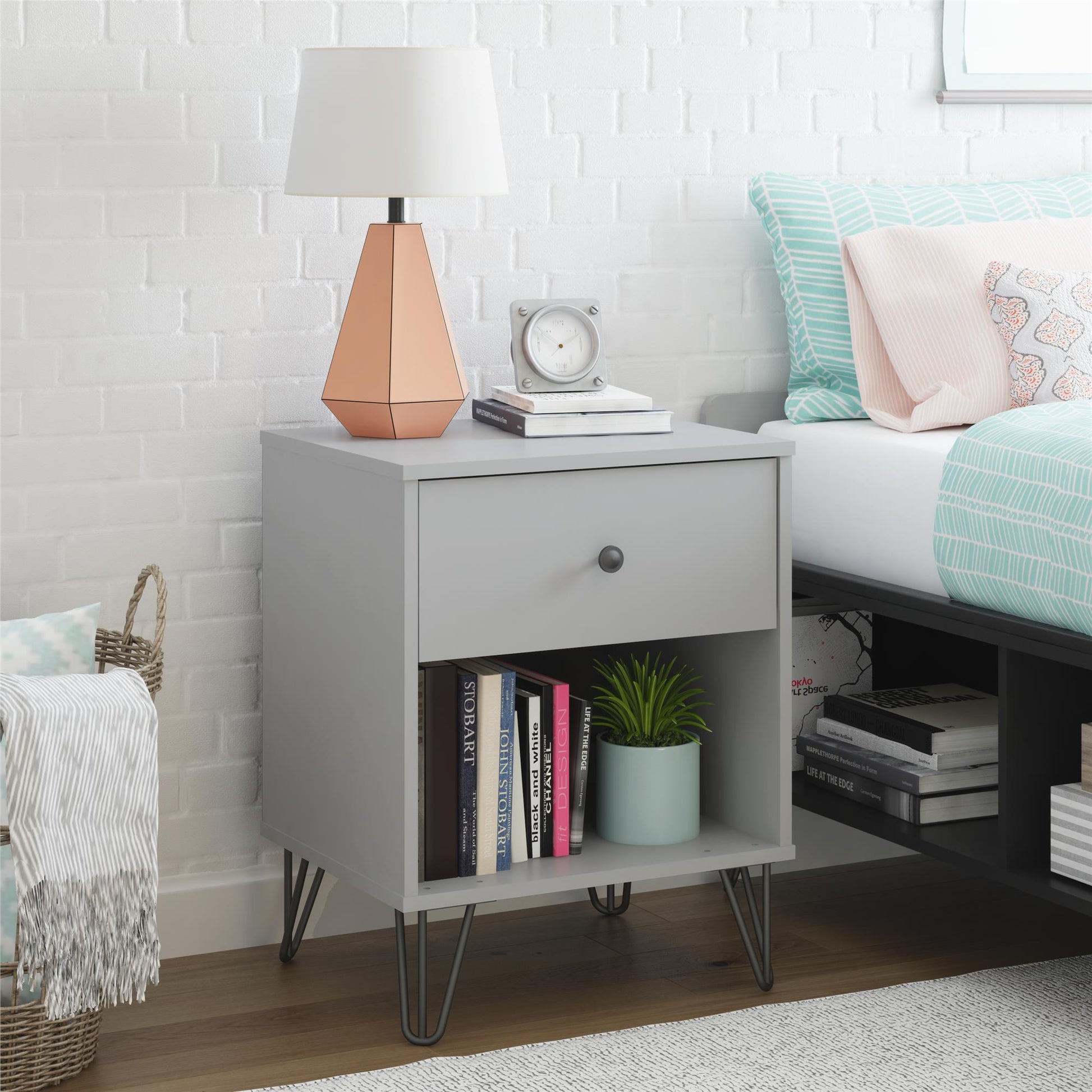 Owen Nightstand, Dove Gray - Dove Gray