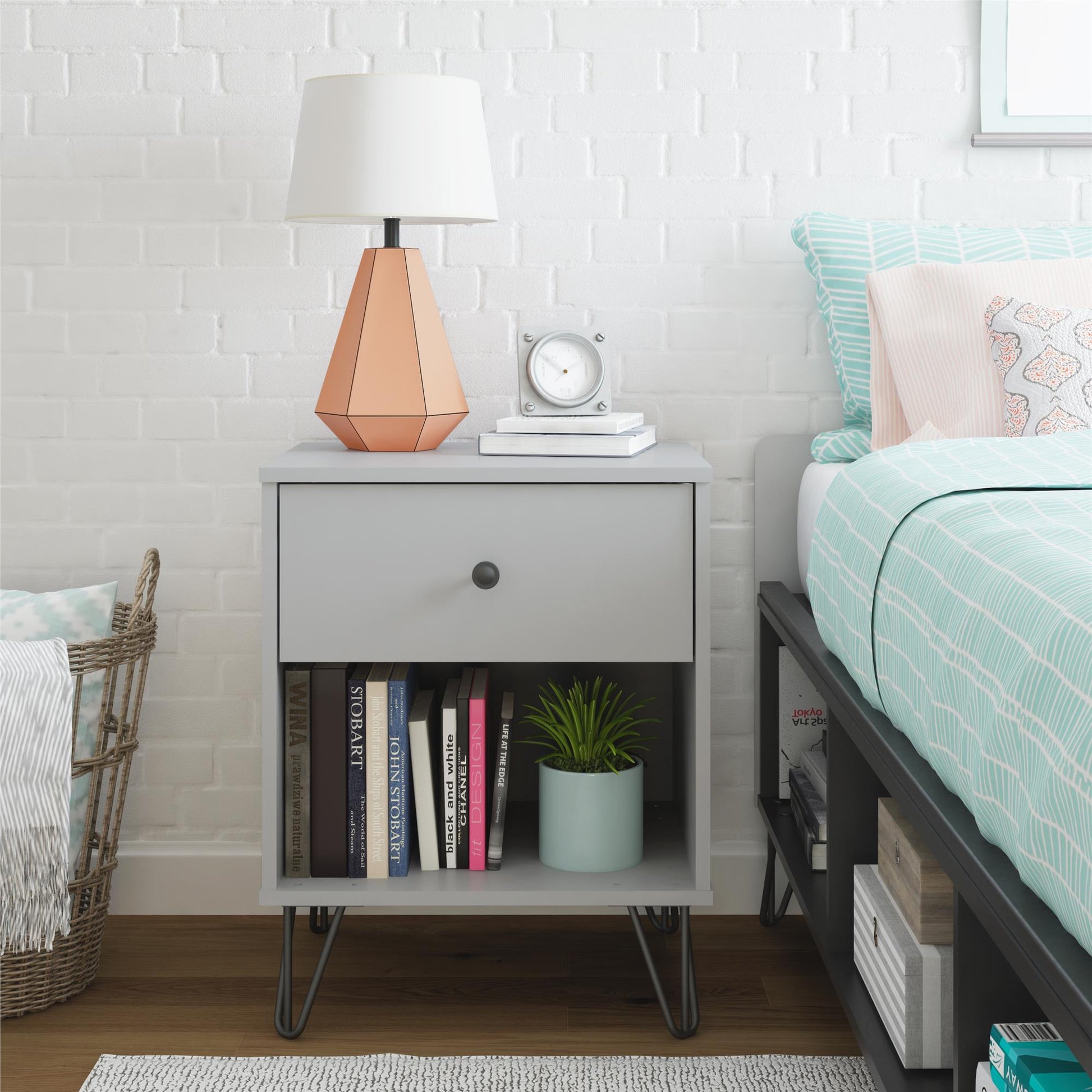 Owen Nightstand, Dove Gray - Dove Gray