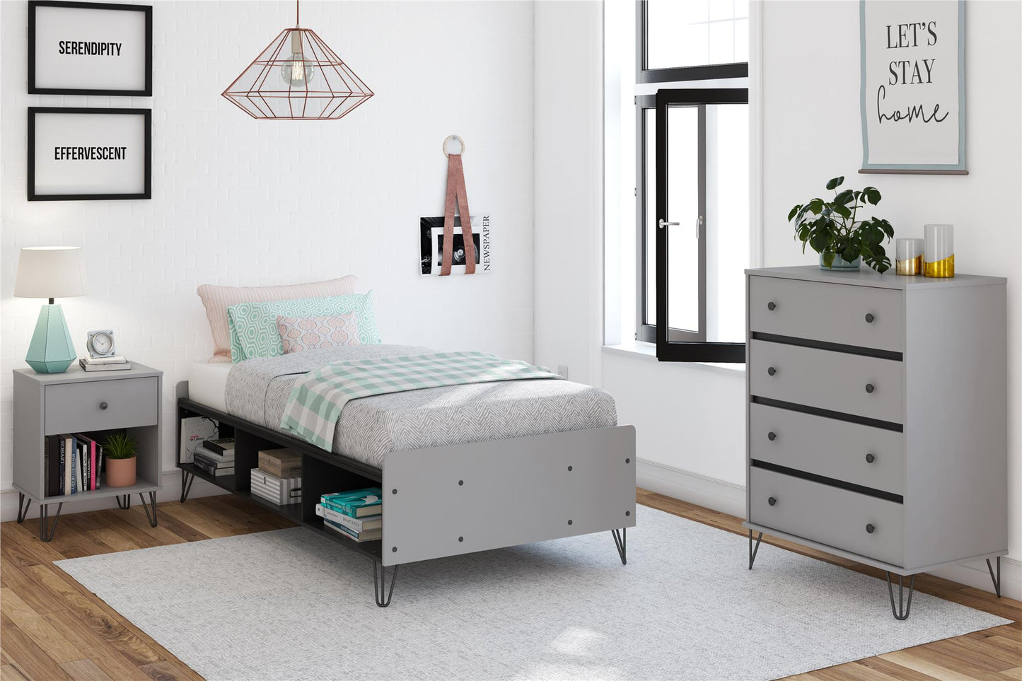 Owen Nightstand, Dove Gray - Dove Gray