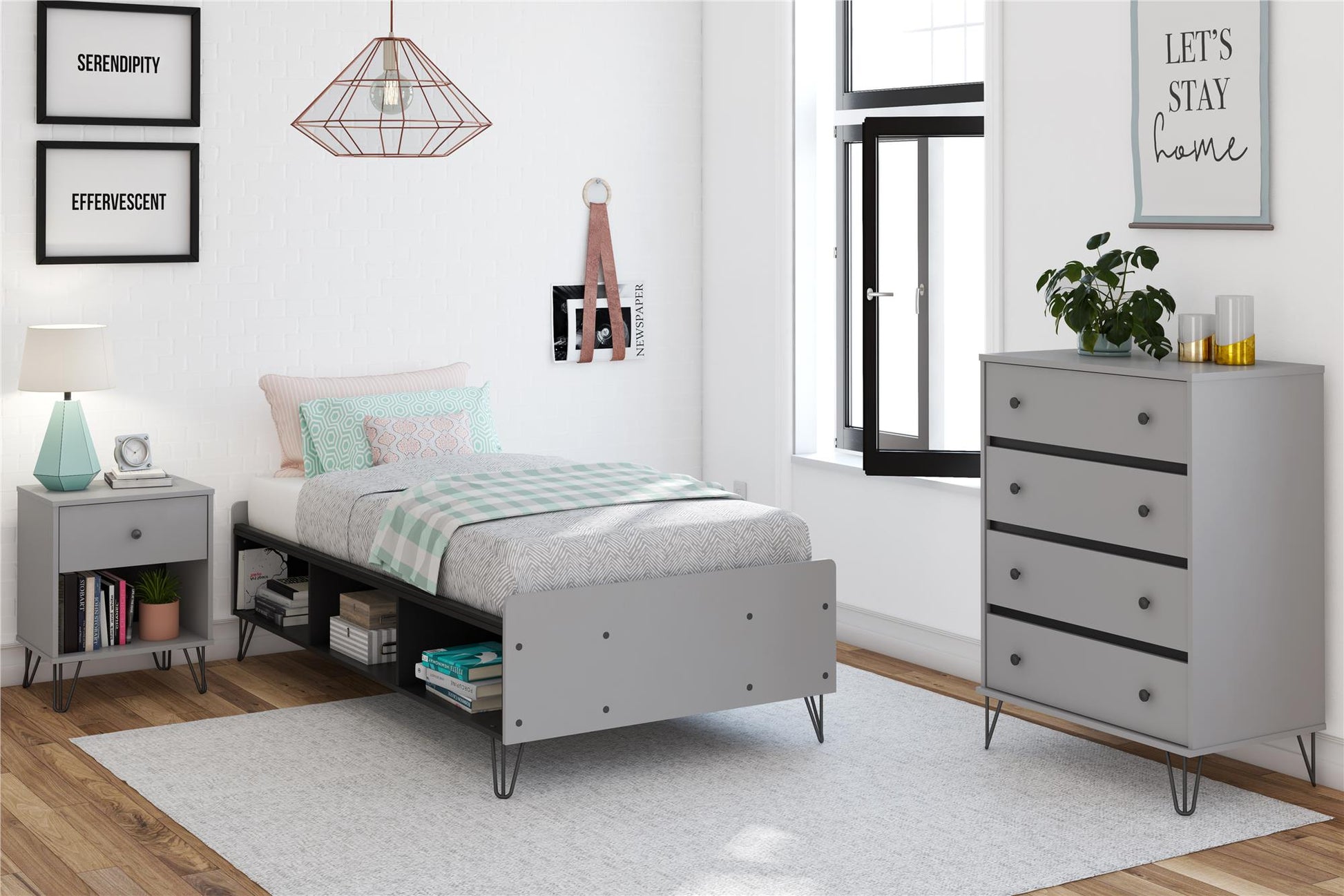 Owen Nightstand, Dove Gray - Dove Gray