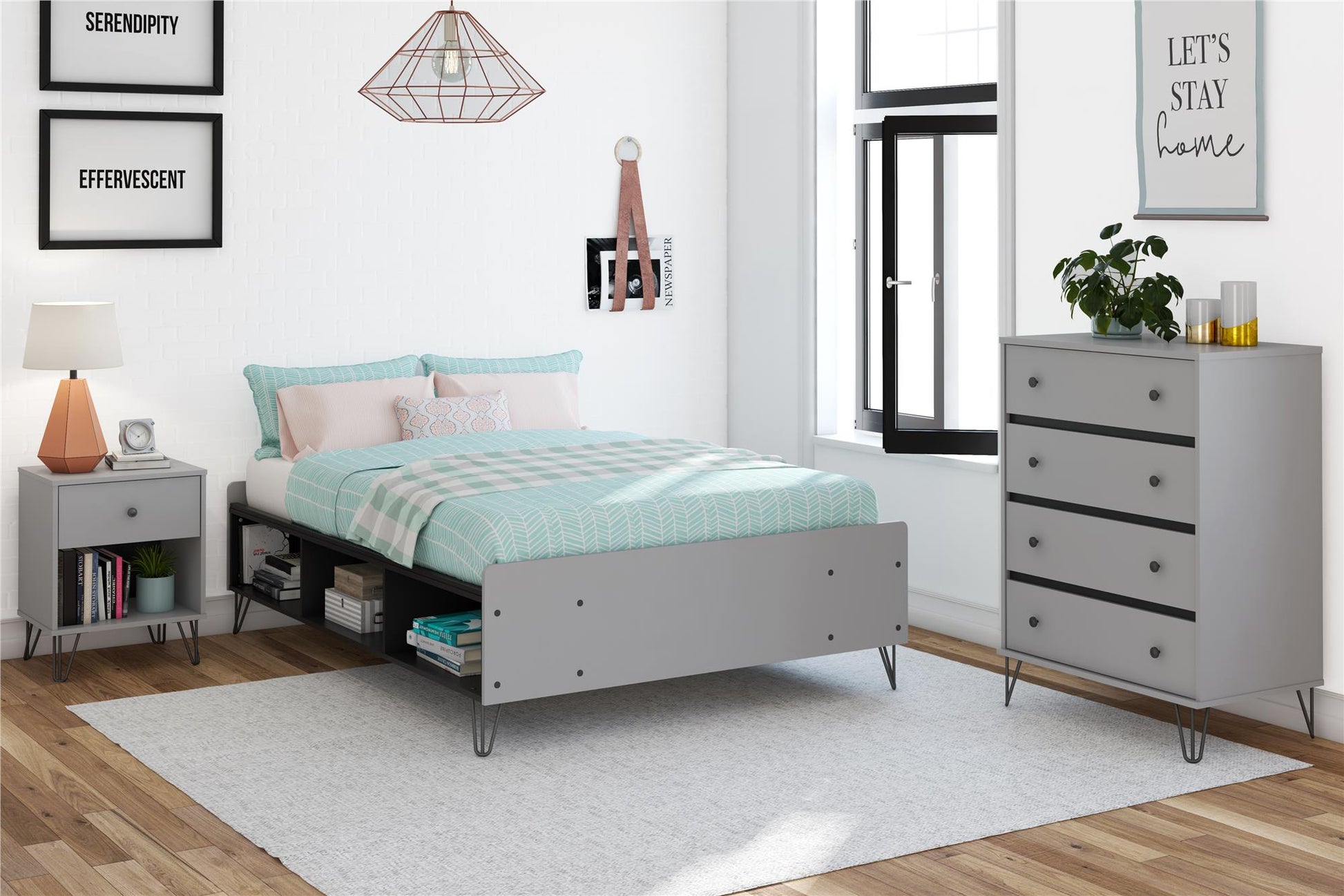 Owen Nightstand, Dove Gray - Dove Gray