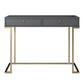 Olten Computer Desk with 2 Drawers and Wireless Charging Spot - Graphite Grey