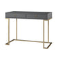 Olten Computer Desk with 2 Drawers and Wireless Charging Spot - Graphite Grey