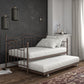 Tokyo Metal Daybed and Trundle Set with Metal Slats - Bronze - Twin