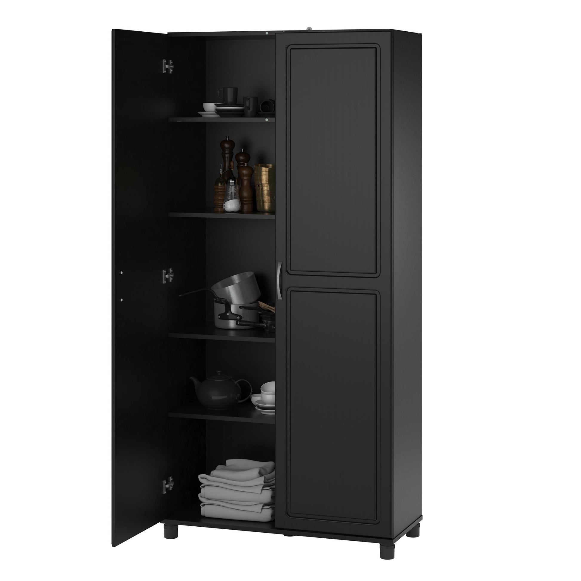 Kendall 36 Inch Multipurpose Storage Cabinet  - Black