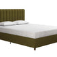 Brittany Upholstered Bed - Green - Queen