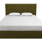 Brittany Upholstered Bed - Green - Queen