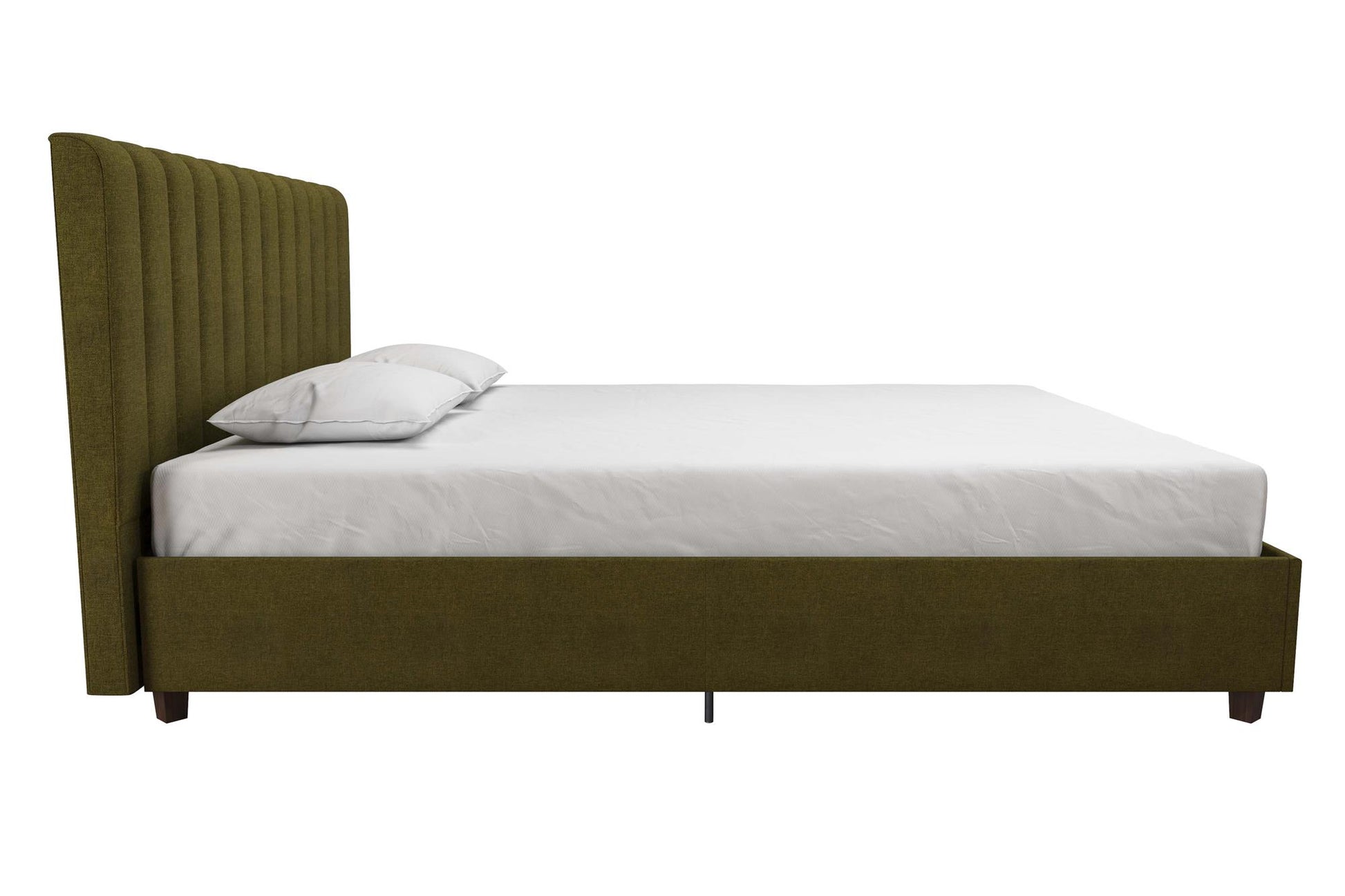 Brittany Upholstered Bed - Green - Queen