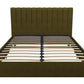Brittany Upholstered Bed - Green - Queen