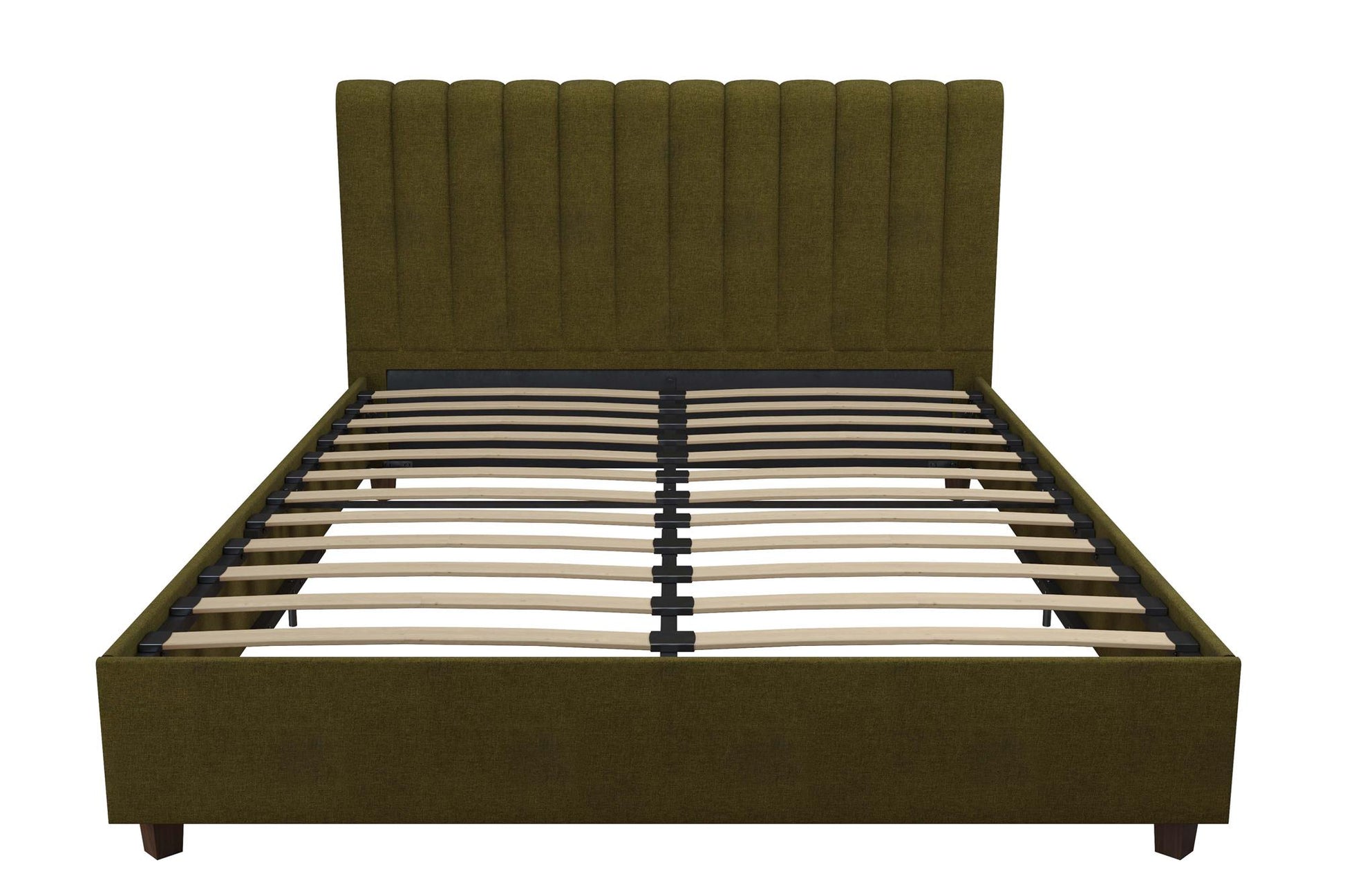 Brittany Upholstered Bed - Green - Queen