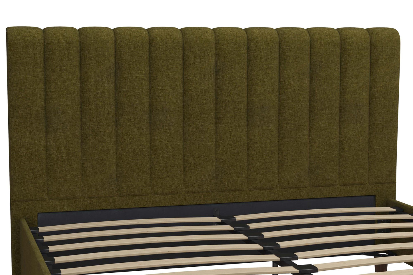 Brittany Upholstered Bed - Green - Queen