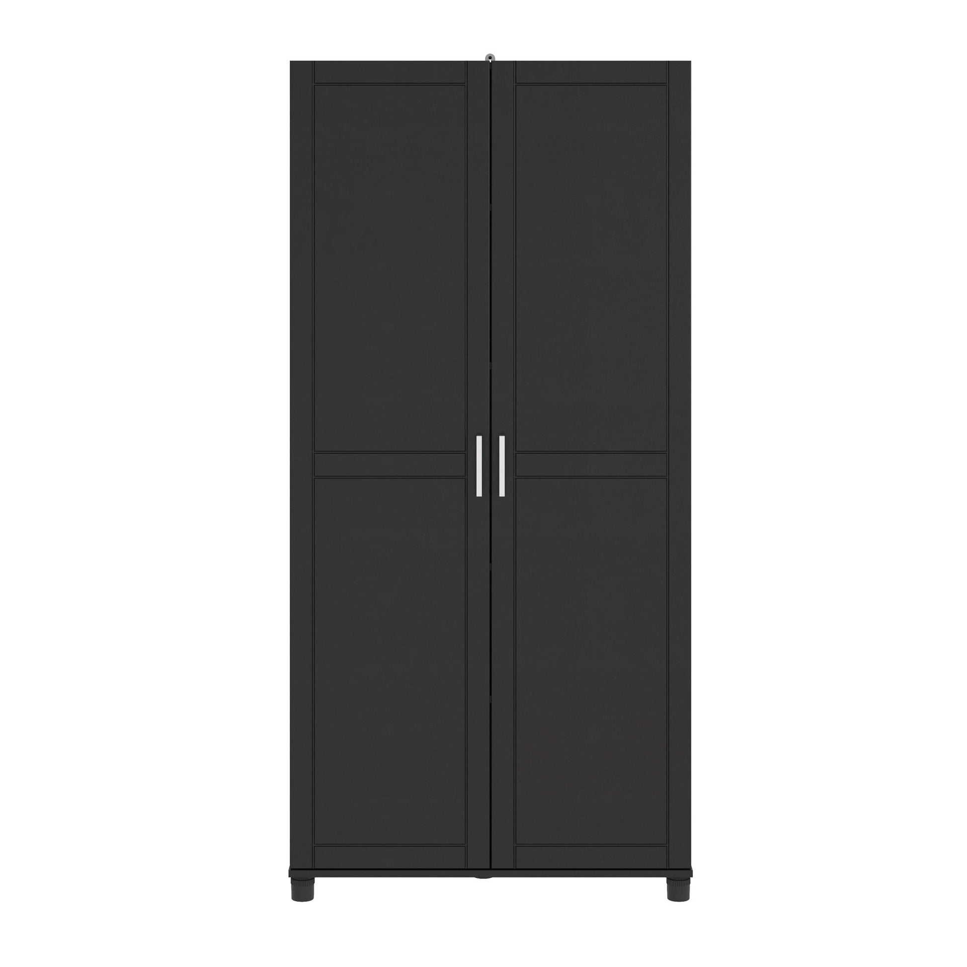 Callahan 36 Inch Multipurpose Utility Storage Cabinet - Black