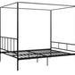 Marion Canopy Bed - Black - Full