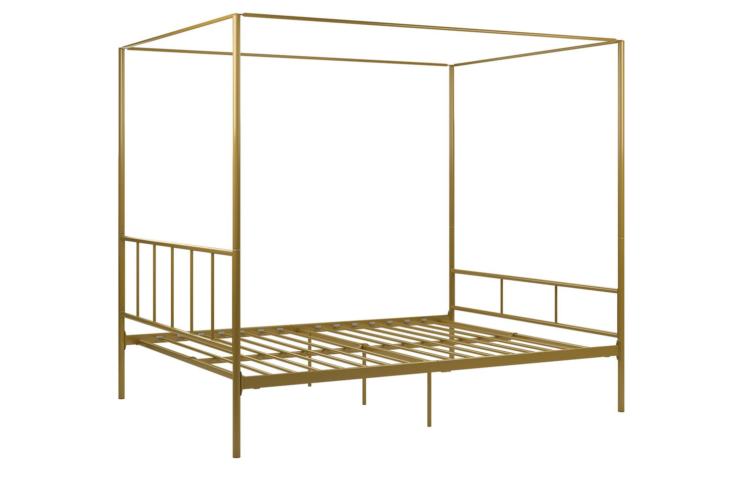 Marion Canopy Bed - Gold - Full