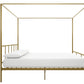 Marion Canopy Bed - Gold - Queen