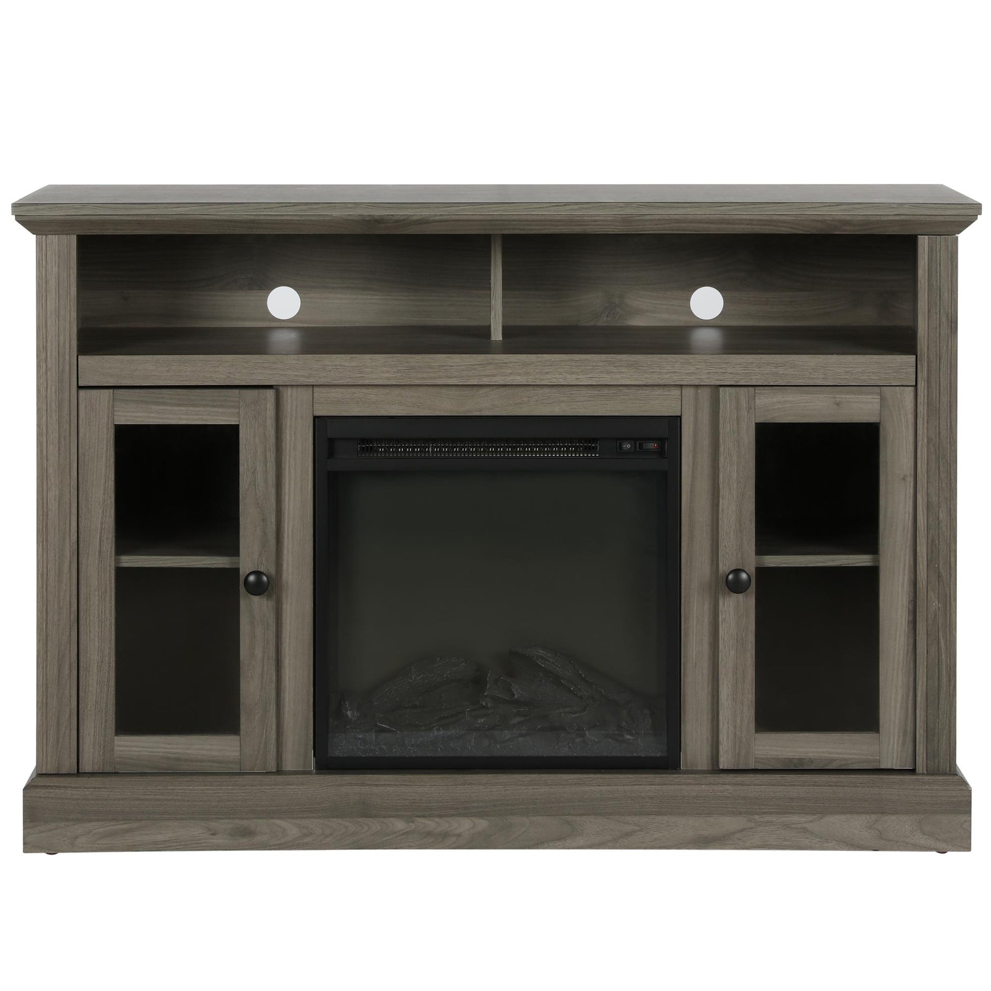 Chicago Electric Fireplace TV Console for TVs up to 50 Inch - Medium Brown