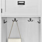 Farmington Rustic Farmhouse Entryway Hall Tree with Storage Bench - Ivory Pine