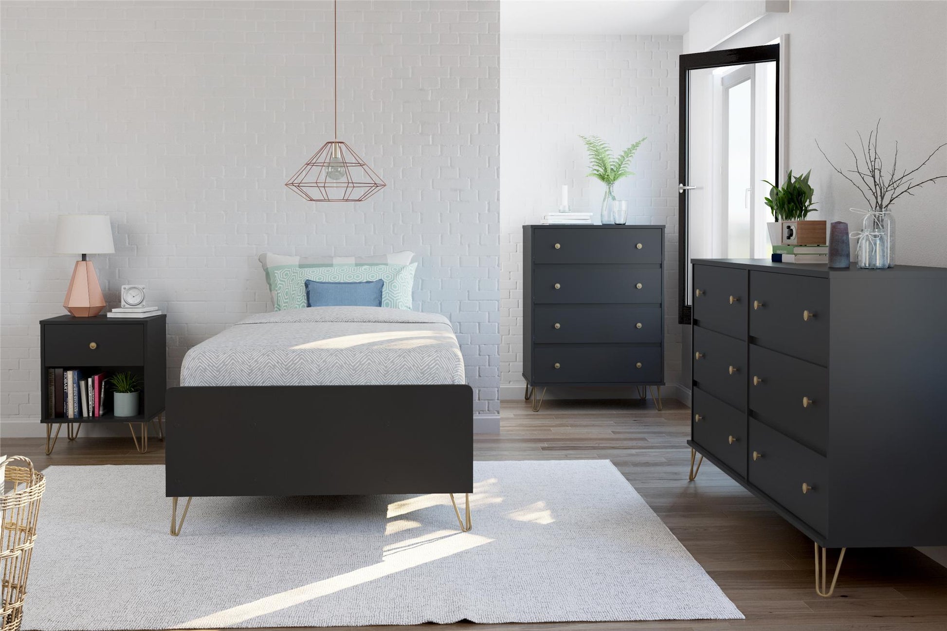 Owen Nightstand, Black - Black