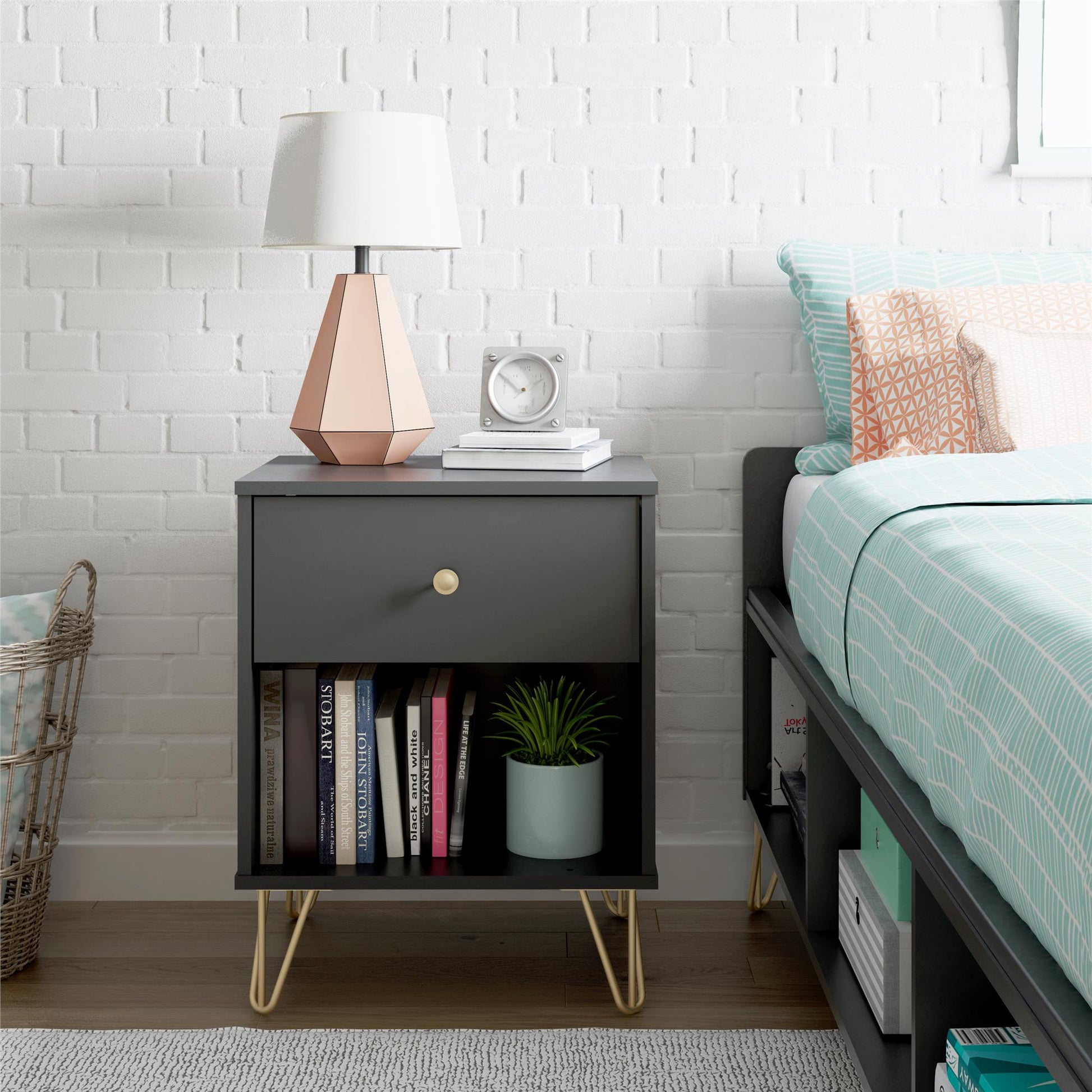 Owen Nightstand, Black - Black