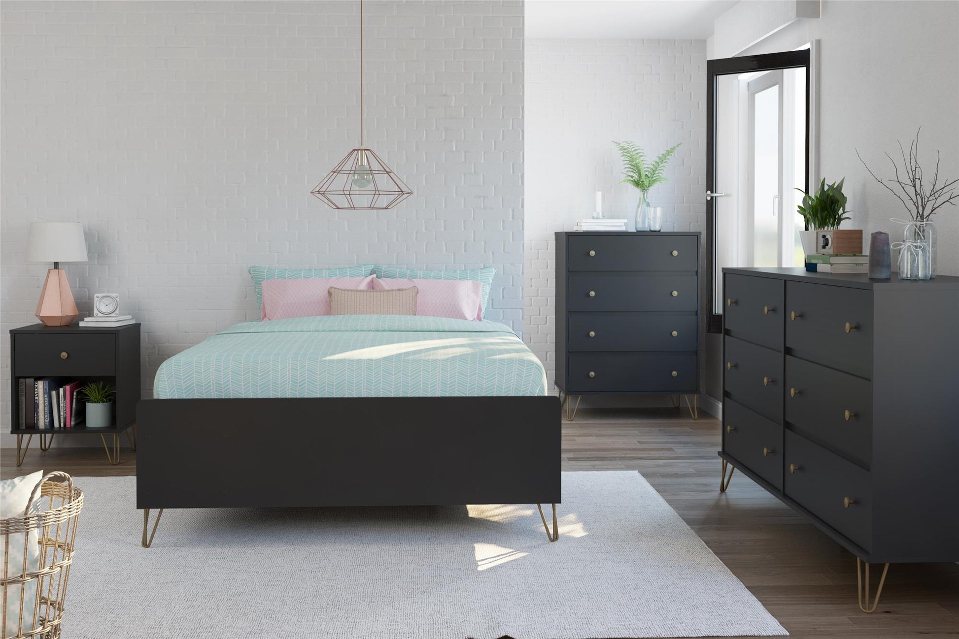 Owen Nightstand, Black - Black