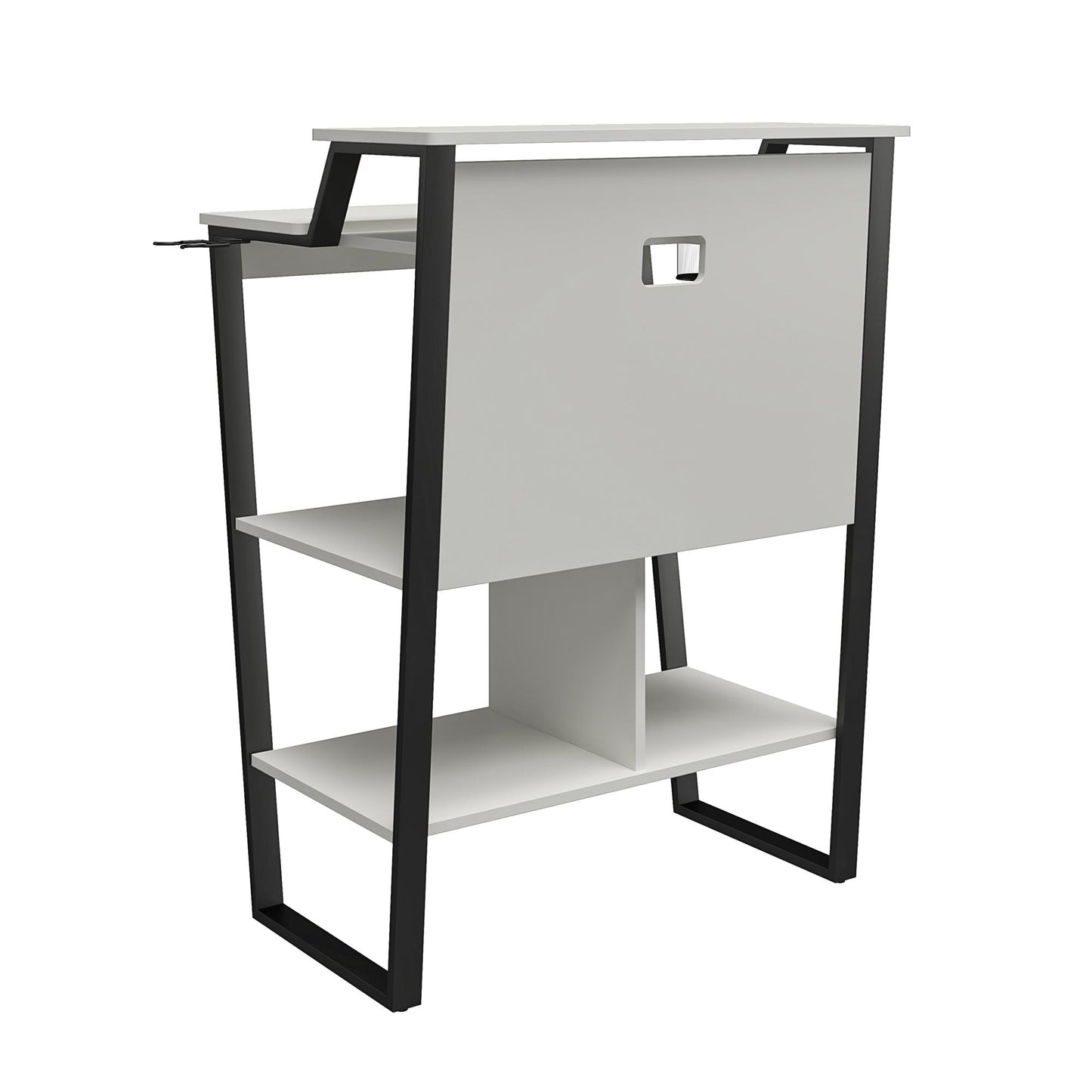 Genesis Standing Gaming Desk Arcade Stand - White