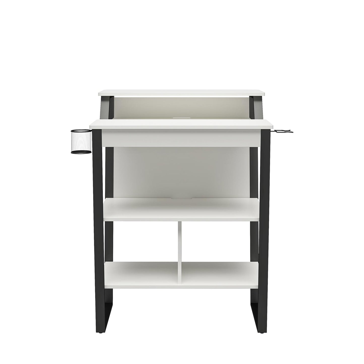Genesis Standing Gaming Desk Arcade Stand - White