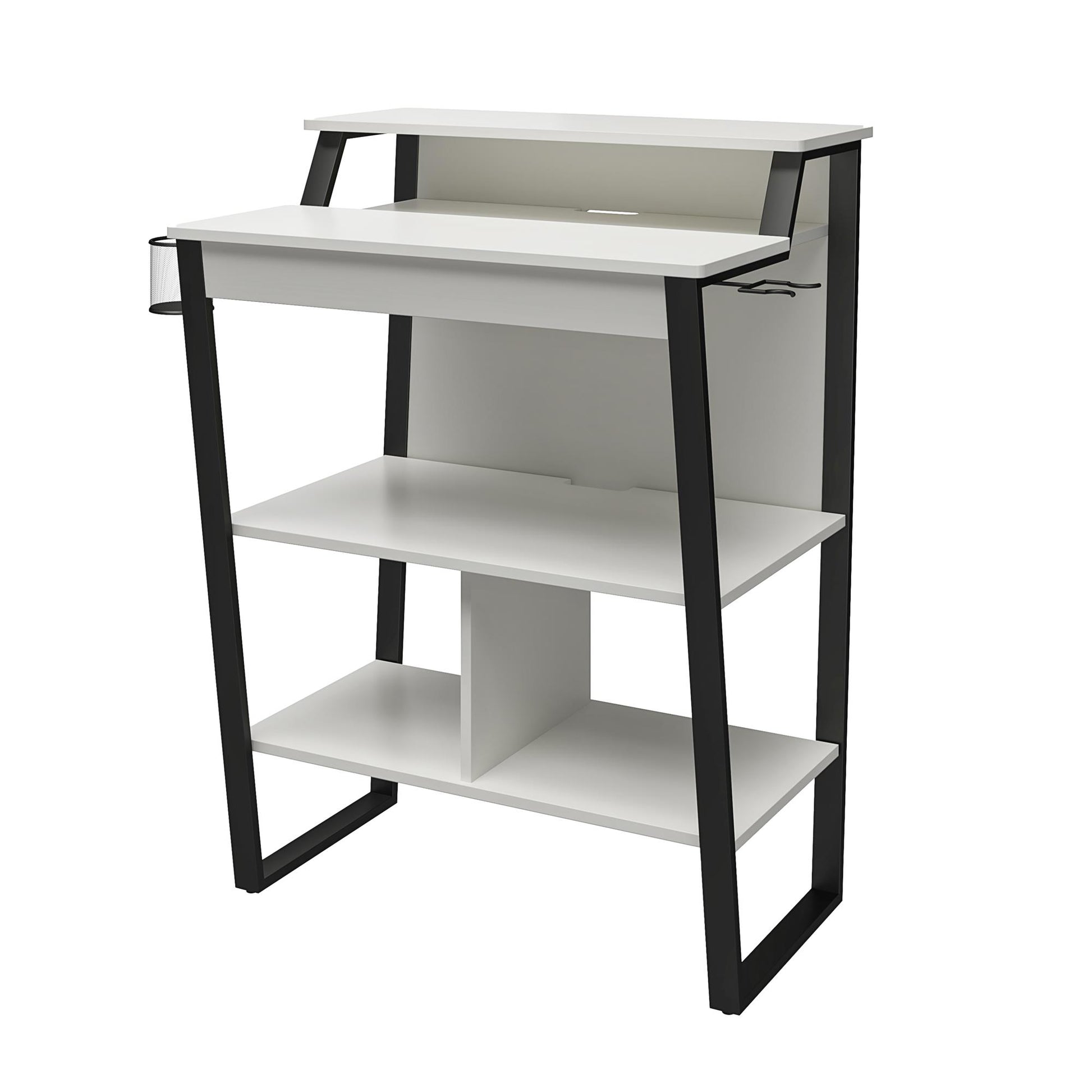 Genesis Standing Gaming Desk Arcade Stand - White