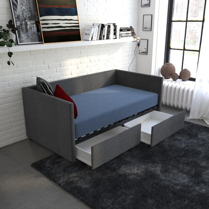 Daybed with Storage - Blue Linen - Full