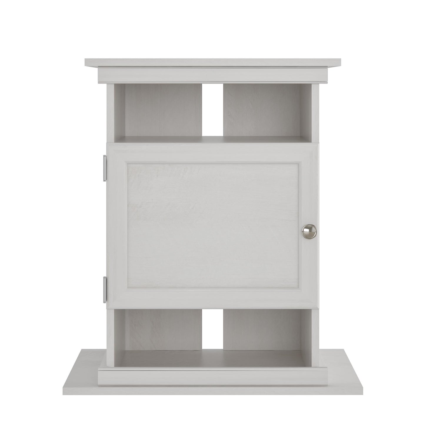 10/20 Gallon Aquarium Stand with Open and Concealed Storage - Ivory Oak