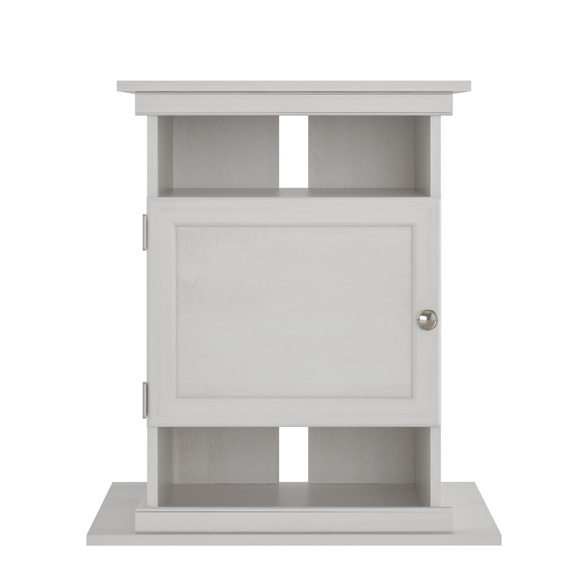 10/20 Gallon Aquarium Stand with Open and Concealed Storage - Ivory Oak